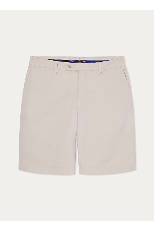 Bej Erkek Normal Bel Slim Fit Şort HM801315 - 1