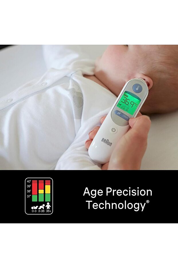 ThermoScan 7, Ear Thermometer, Age Precision with Colour Coding - IRT 6520 White - 3