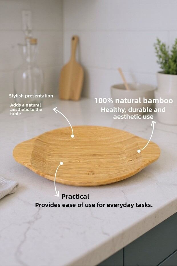 Yuri Bamboo Plate Large