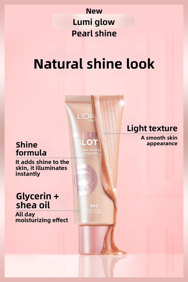 Glotion 903 All-In-One Natural Radiance - Medium Glow 40 ml Highlighter and Illuminating Liquid - 3
