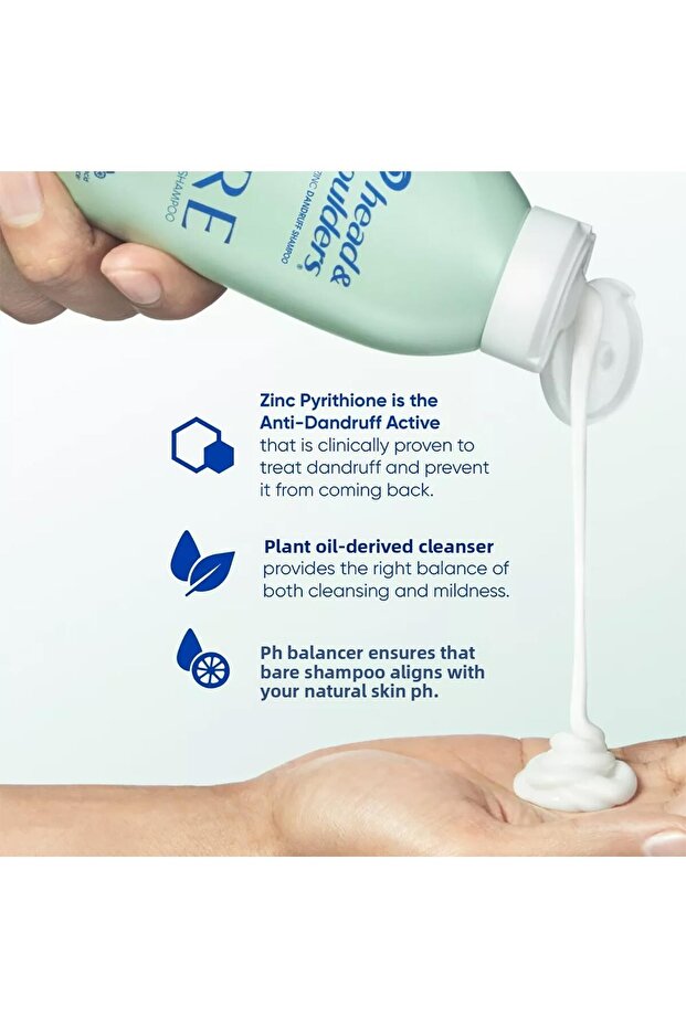 Head & Shoulders Bare Pure Clean Dandruff Shampoo 400ml - 6