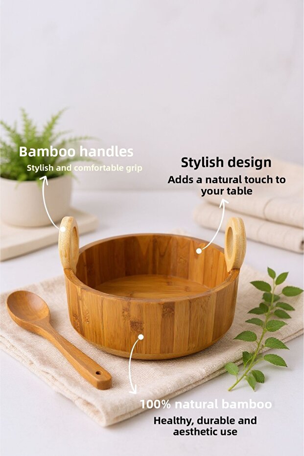 Felt Bowl with Handles