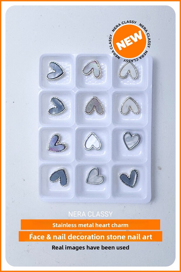 Zircon Metal Stainless Charm, Fake Nail Decoration Charm - (Suitable for Face, Body, Phone Inside)