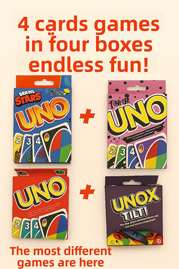 Uno Playing Cards Set of 4