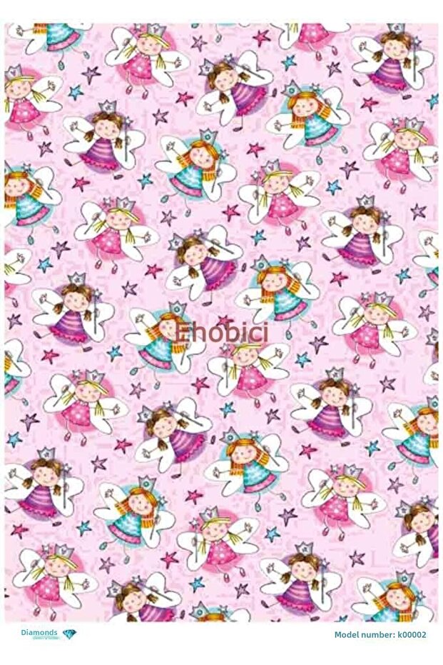 Diamond Rice Decoupage Paper - Kd-002