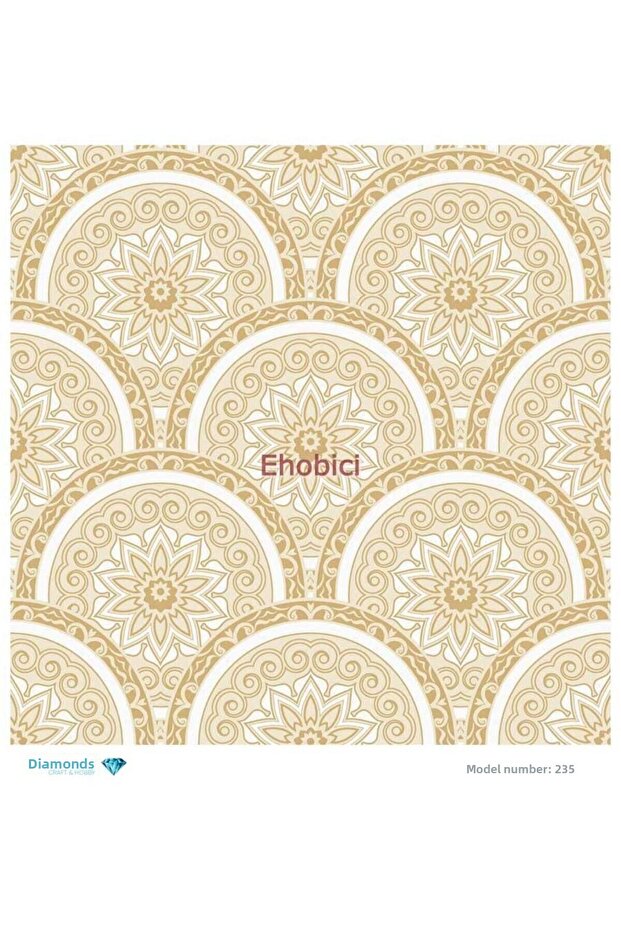 ورق ديكور نحاسي ماسي - 235 - 30x30