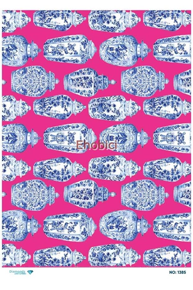 Diamond Rice Decoupage Paper - 1385