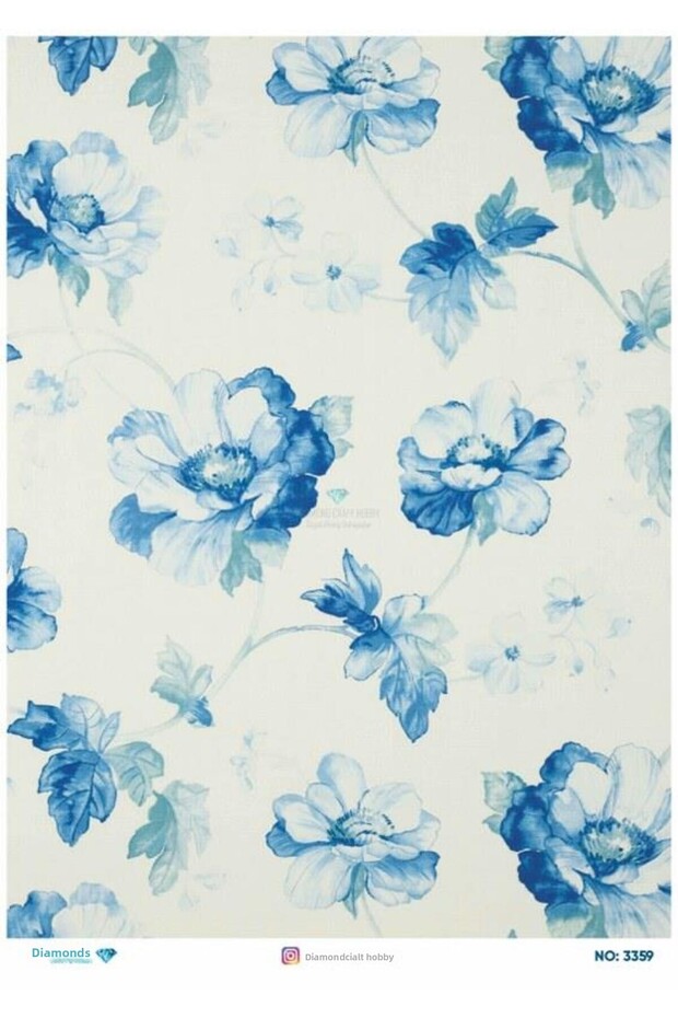 Diamond Rice Decoupage Paper - 3359