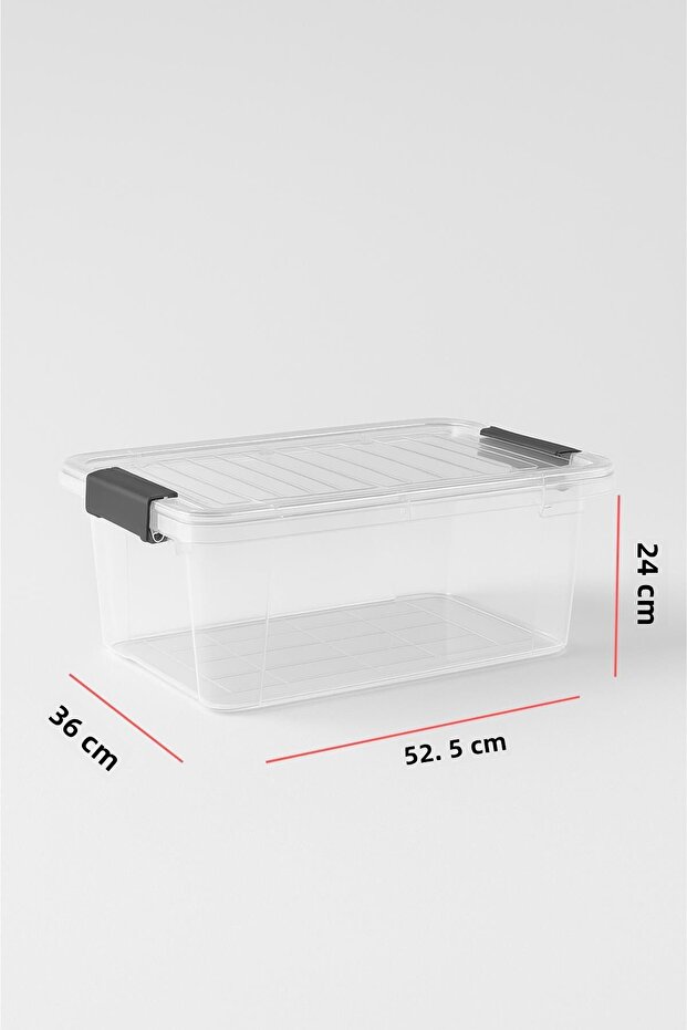 34 L Transparent Storage Box & Organizing Box & Toy Box - 5