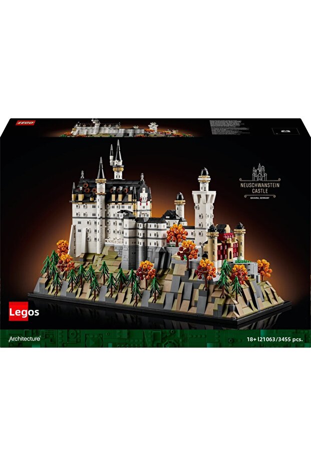 ®   Architecture Neuschwanstein Castle 21063 - Model Building Kit for Adults (3455P) - 3