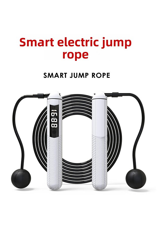Intelligent Electric Jump Rope Real-Time Training Guidance Save Data with Fitness Counter