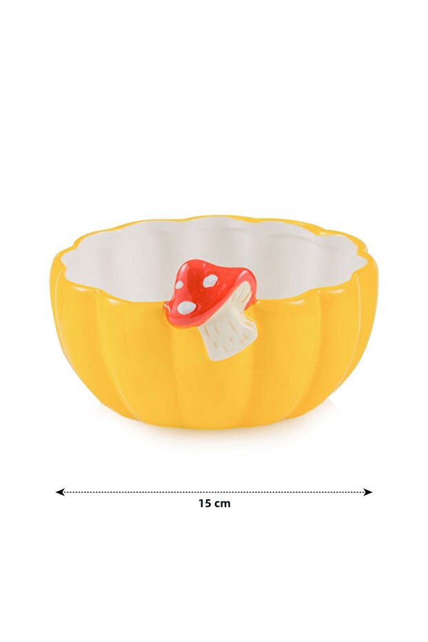 Sparkling Choices from Shining Store |   Mushroom Patterned Ceramic Bowl 15 cm - 5