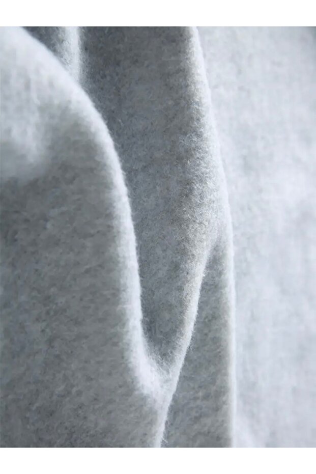 YILDIZ BASKILI OVERSİZE KAPÜŞONLU SWEATSHİRT - 3