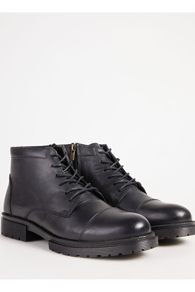 Siyah Erkek Deri Bot HART - 3