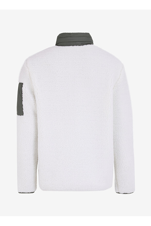 Kapüşon Yaka Düz Ekru Erkek Sweatmont J4WM-SWT7356 - 2