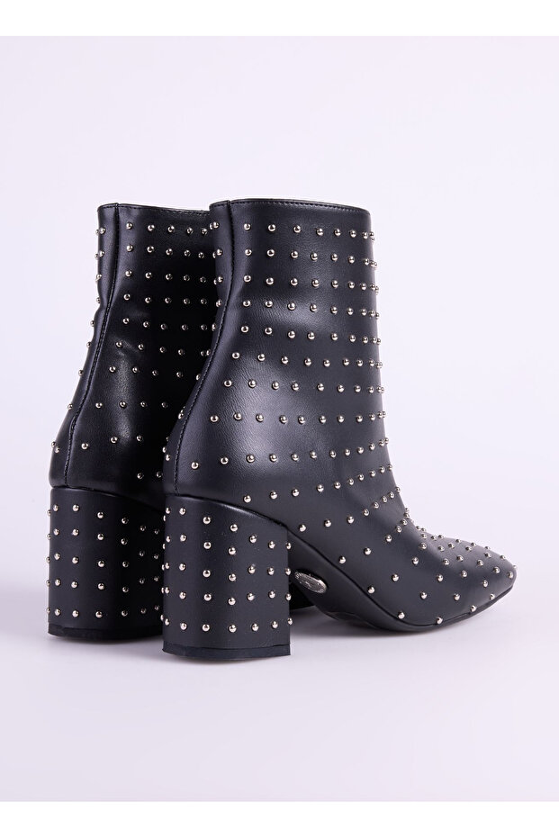 Siyah Kadın Topuklu Bot DIVNA - 3