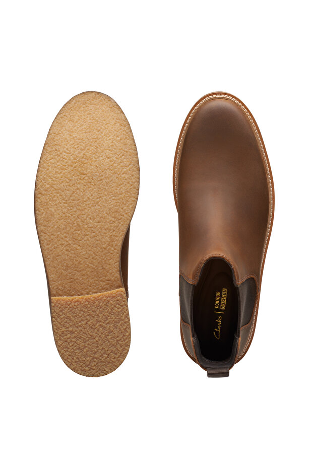 Kahverengi Erkek Deri Bot Clarkdale Easy - 7