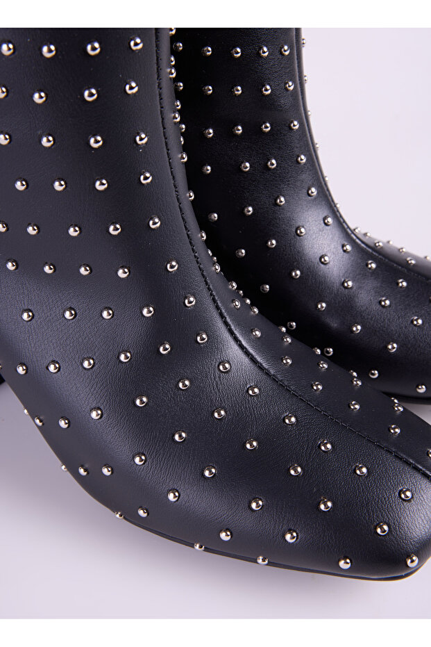 Siyah Kadın Topuklu Bot DIVNA - 5