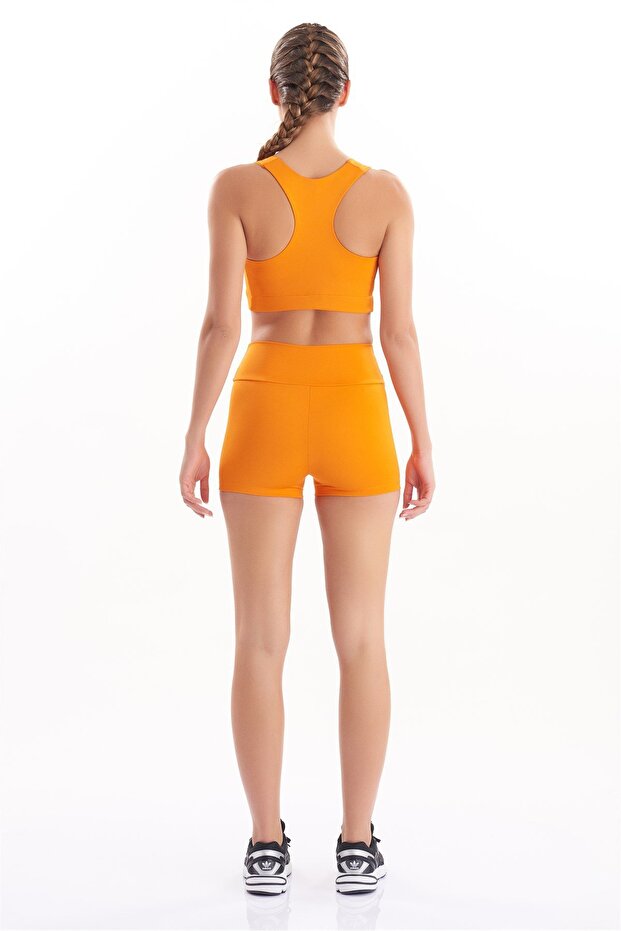 Kadın Mini Spor Şort Tayt Yüksek Bel Sıkılaştırıcı 7400 - 6