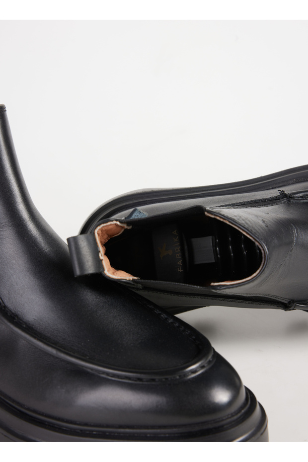 Siyah Erkek Deri Bot WOLF-COTY - 5