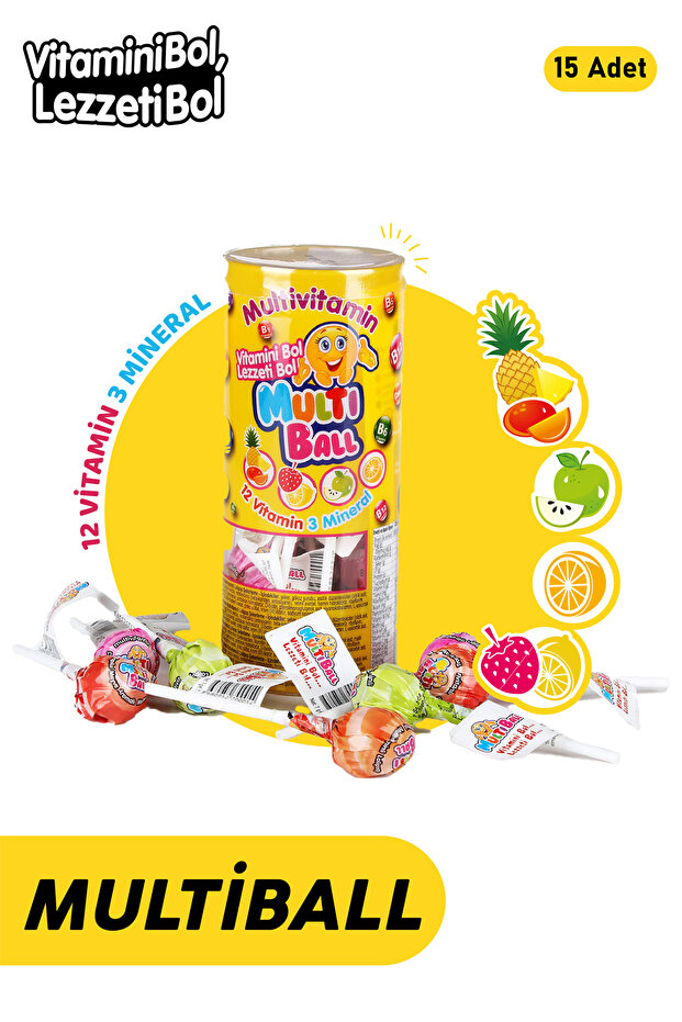 Multibal Lolipop Multivitamin 15'lik - 1