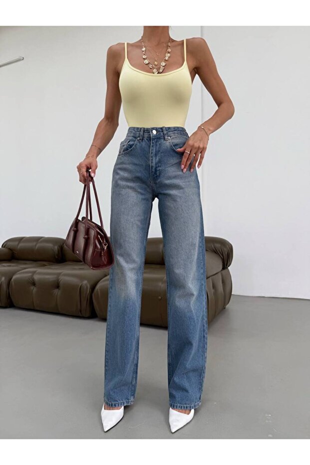 Dámské džínové kalhoty Palazzo - 5