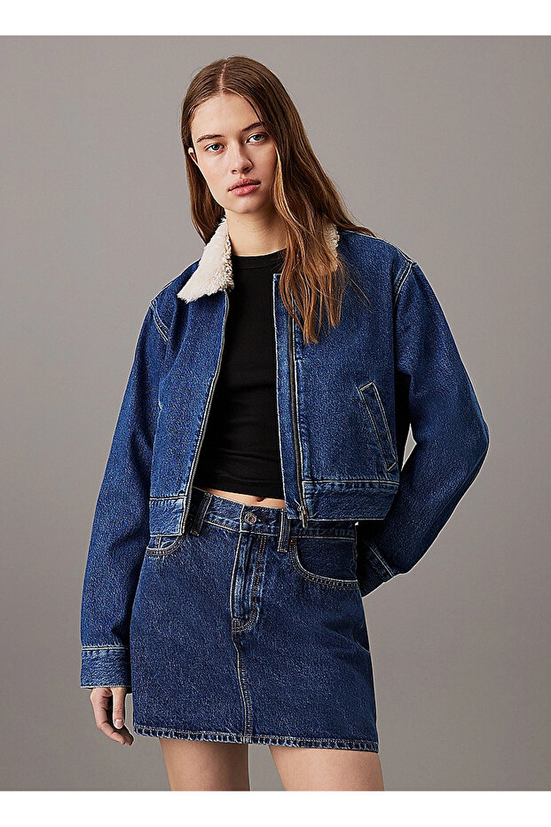 DENIM ZIP JACKET SHERPA - 3