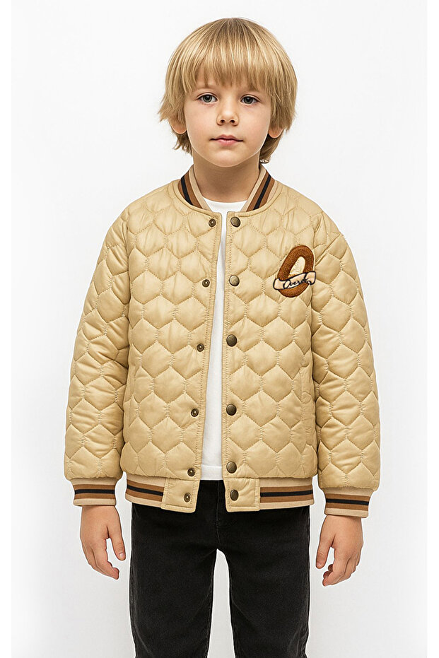 Erkek Çocuk   Oversize Kapitone Mont - 1