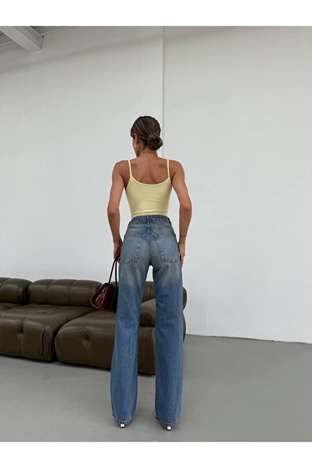 Dámské džínové kalhoty Palazzo - 7