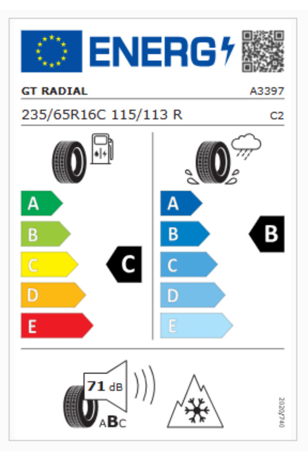 Maxmiler WT2 Cargo 235/65R16C 115/113R Hafif Ticari Kış Lastiği (Üretim Yılı: 2023) - 3