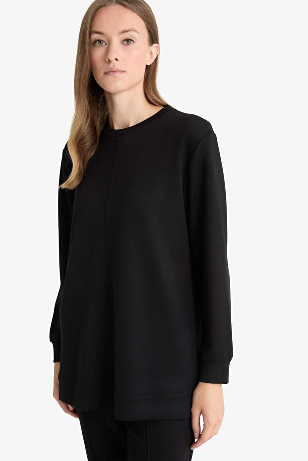 Regular Fit Bisiklet Yaka Uzun Kollu Tunik F5117AX25AU - 6