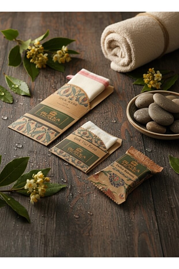 Silk Body Scrub, Silk Facial Scrub and Handmade Soap – Exfoliating & Skin Purifying 3-Piece Set