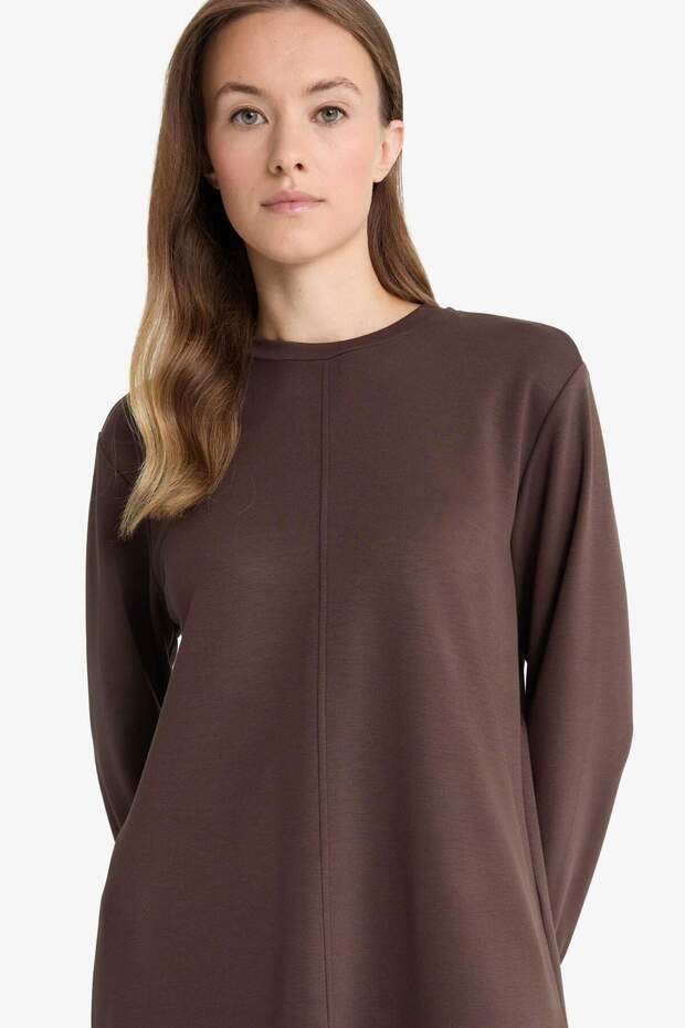 Regular Fit Bisiklet Yaka Uzun Kollu Tunik F5117AX25AU - 4