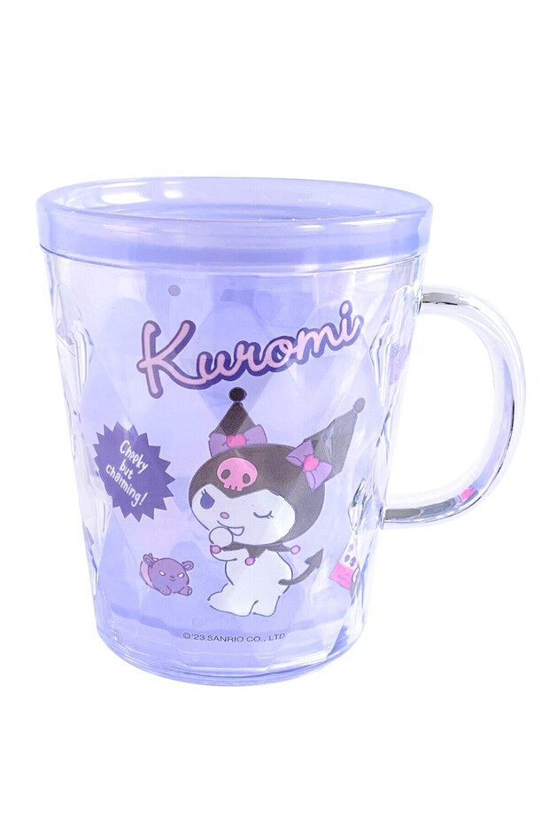 Sanrio Lisanslı Çift Cidarlı Banyo Bardağı 350 ml - Kuromi - 1