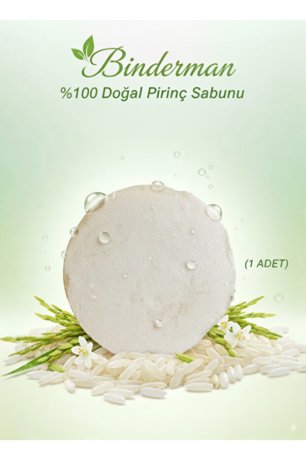 %100 doğal pirinç sabunu (1adet)