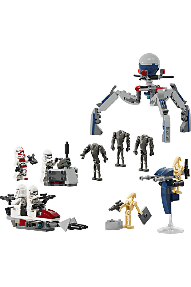 ® Star Wars™ Klon Trooper ve Savaş Droidi SavaşPaketi Seti 75372- 7+ Oyuncak Yapım Seti (215P) - 3