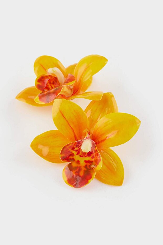 Kadın Sarı Çiçek Küpe F9971AXNS - 2