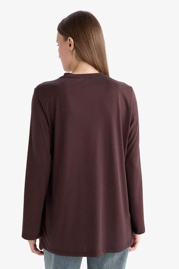 Regular Fit Modal Uzun Kollu Tunik G0305AX25AU - 6