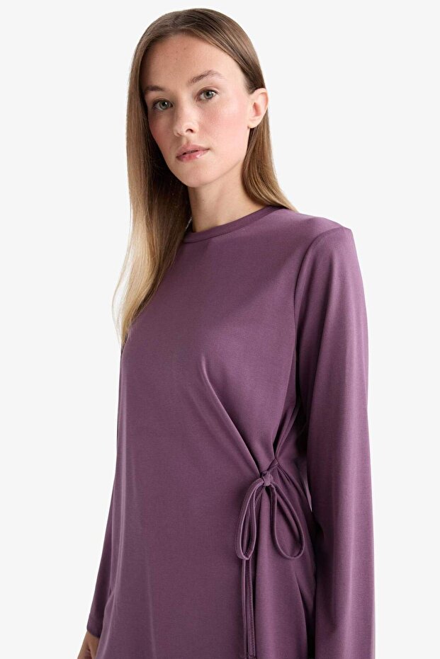 Regular Fit Modal Uzun Kollu Tunik G0305AX25AU - 4