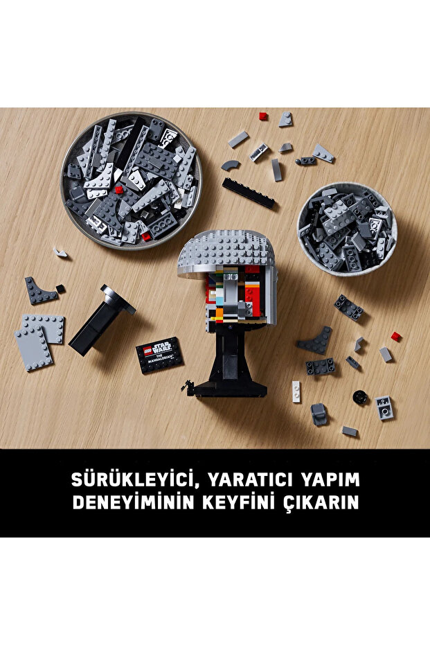 ® Star Wars™ Mandalorian™ Kaskı 75328 - Yetişkinler için Koleksiyonluk Modeli Yapım Seti (584P) - 8