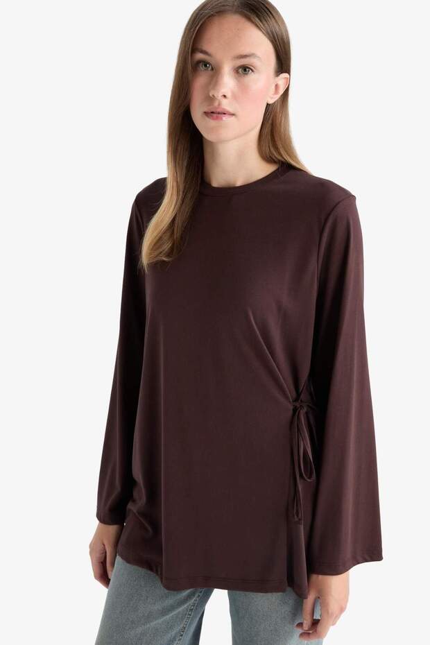 Regular Fit Modal Uzun Kollu Tunik G0305AX25AU - 4