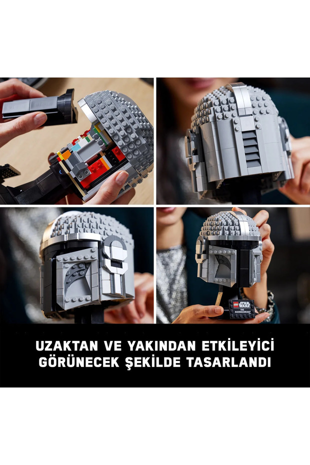 ® Star Wars™ Mandalorian™ Kaskı 75328 - Yetişkinler için Koleksiyonluk Modeli Yapım Seti (584P) - 9