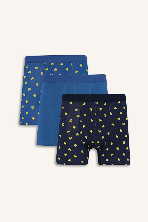 بوكسر منقوش بمقاس عادي مكون من 3 قطع E9829AX25AU - 1