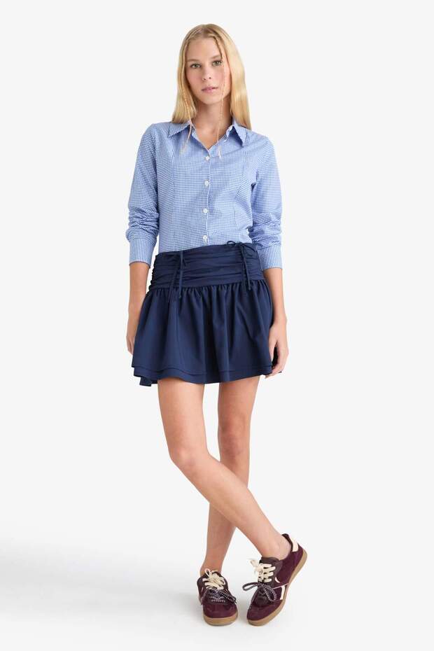 Coool Fitted Poplin Uzun Kollu Gömlek G0996AX25AU - 2