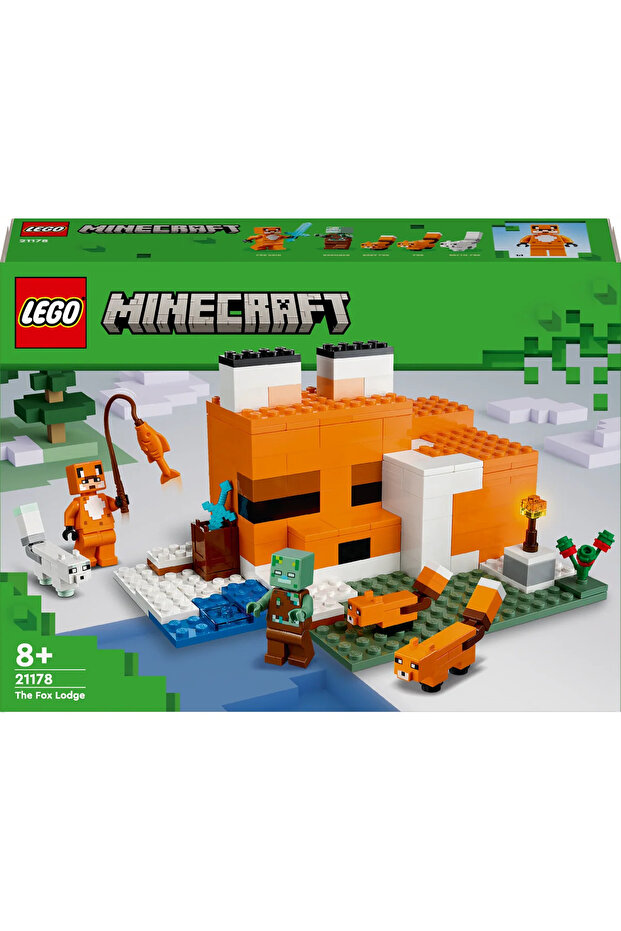 ® Minecraft® Tilki Kulübesi 21178 – 8+ Çocuklar İçin Yaratıcı Oyuncak Yapım Seti (193 Parça) - 4