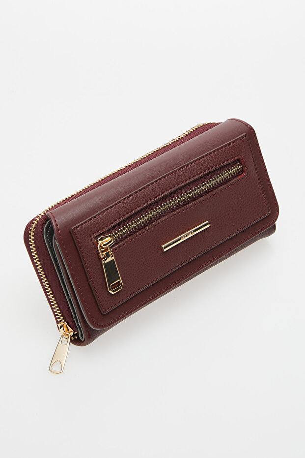 Fermuar Detaylı Cüzdan - 1