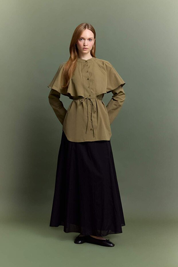 A-Line Voile Maxi Skirt F4560Ax25Au - 1
