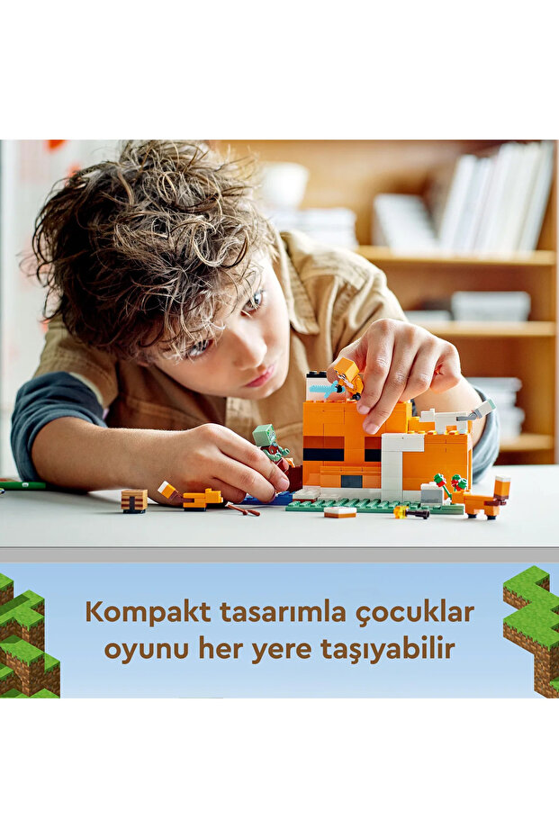 ® Minecraft® Tilki Kulübesi 21178 – 8+ Çocuklar İçin Yaratıcı Oyuncak Yapım Seti (193 Parça) - 6