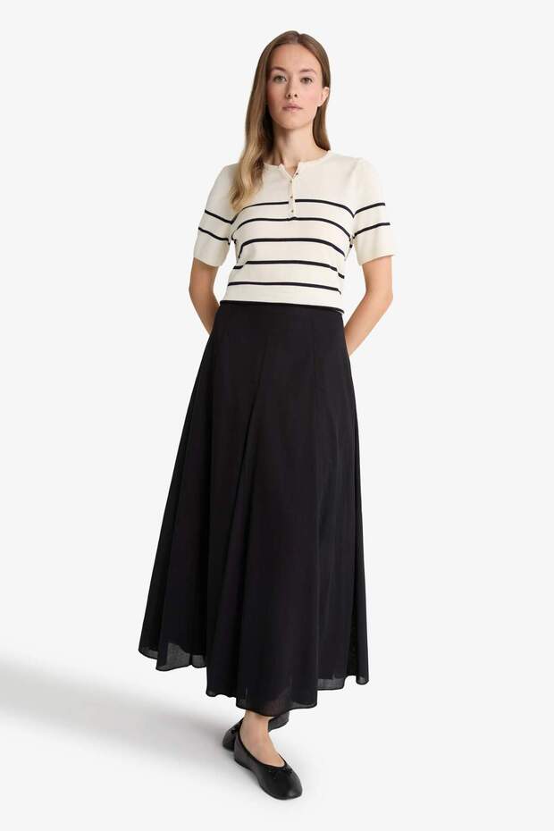 A-Line Voile Maxi Skirt F4560Ax25Au - 4
