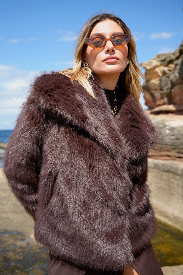 Extra Soft Texture Lined Plump Coat - 2